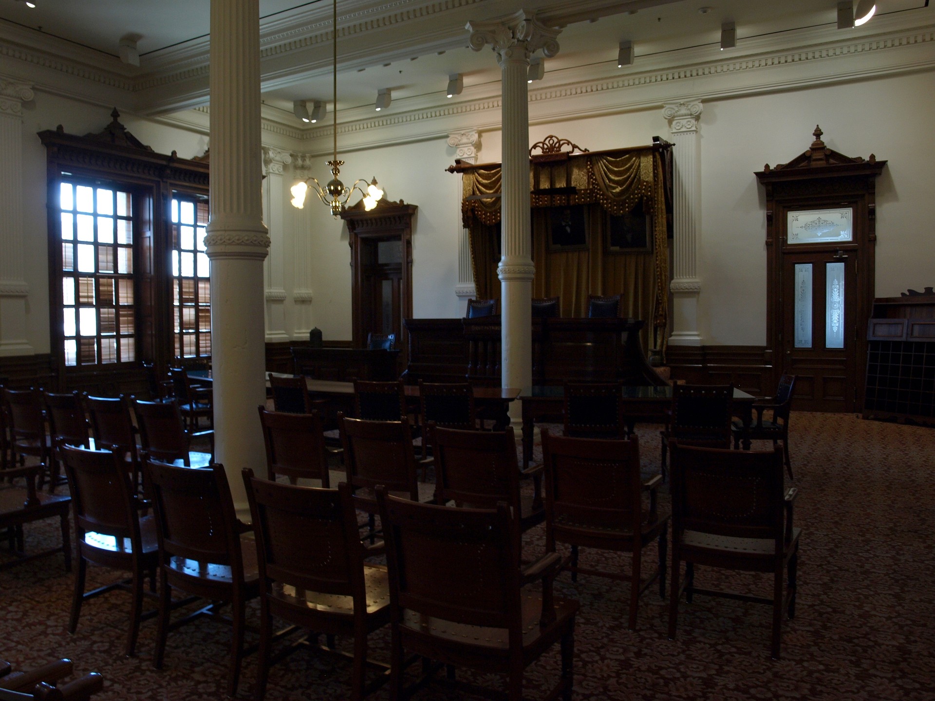 Empty Supreme Court Courtroom